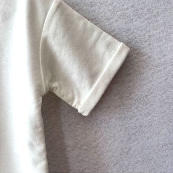 NEW Christian White Baby Onesie 6-12M snap closure and stretchy thigh - Picture 2 of 7